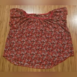 NWOT Philosophy Floral Red Women's Top